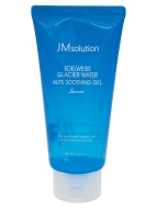 JMsolution Гель для лица и тела увлажняющий c охлаждающим эффектом Edelweiss Glacier Water Alps Soothing Gel Snow, 300 мл