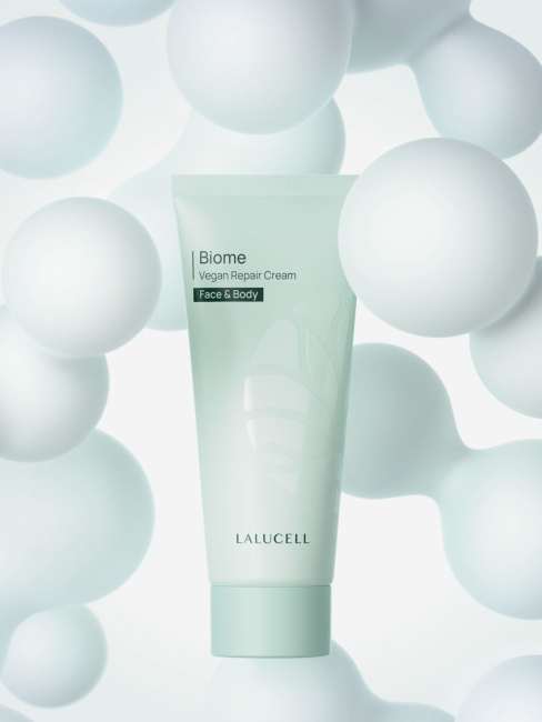 Lalucell Веганский восстанавливающий крем для лица и тела Biome Vegan Repair Cream, 100 мл