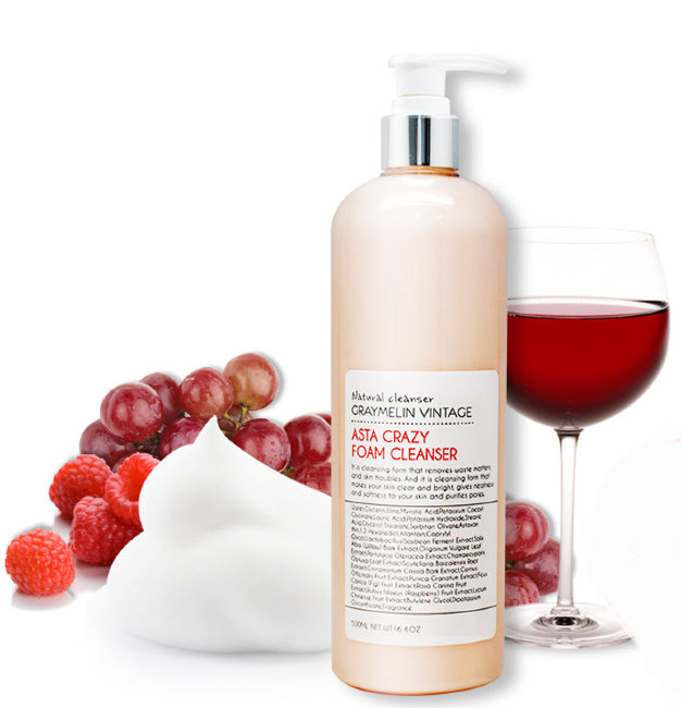 Graymelin Asta Crazy Foam Cleanser Очищающая пенка с экстрактом шиповника, 500 мл