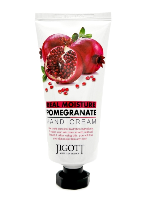 Jigott  Крем для рук с экстрактом граната Real Moisture Pomegranate Hand Cream, 100 мл