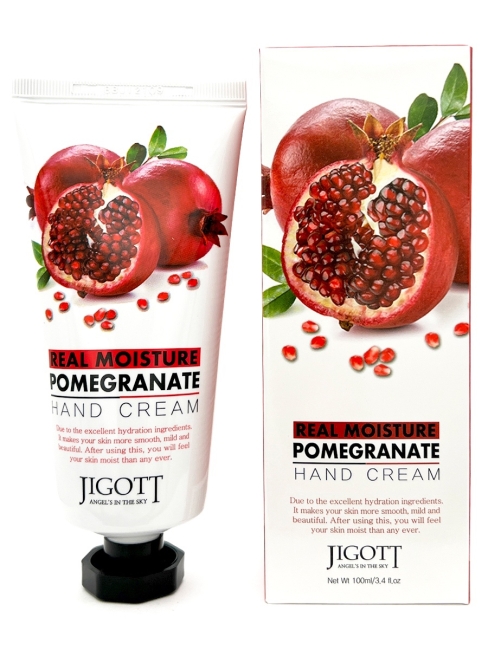 Jigott  Крем для рук с экстрактом граната Real Moisture Pomegranate Hand Cream, 100 мл