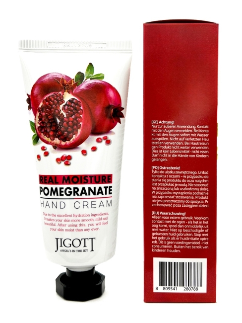 Jigott  Крем для рук с экстрактом граната Real Moisture Pomegranate Hand Cream, 100 мл