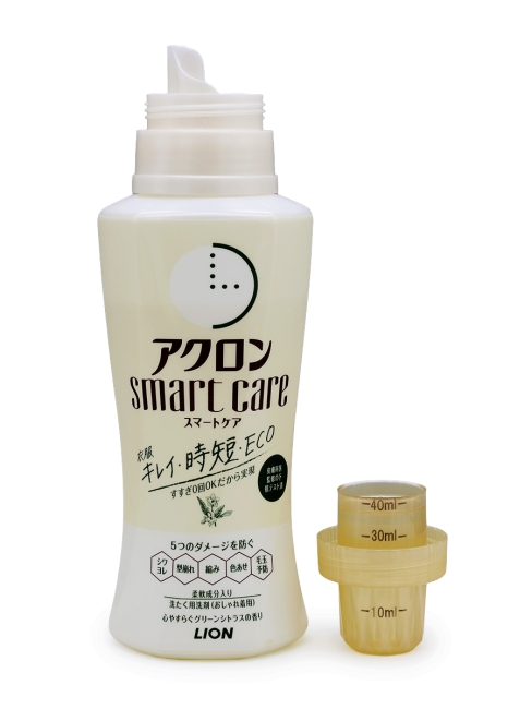 LION Гель для стирки деликатных тканей без полоскания аромат зеленых цитрусов Acron Smart Care, 440 мл