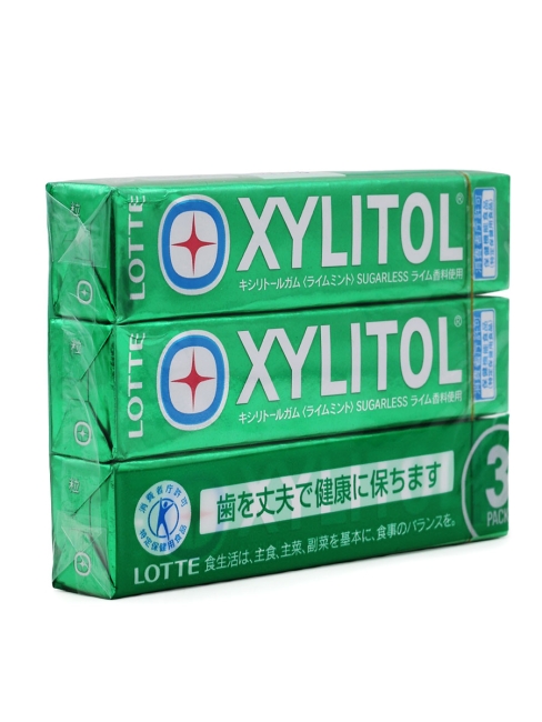 LOTTE Жевательная резинка с ксилитом Мятный лайм Xylitol Gum Lime Mint 3P, 3 шт х 21 г LOTTE Жевательная резинка с ксилитом Мятный лайм Xylitol Gum Lime Mint 3P, 3 шт х 21 г