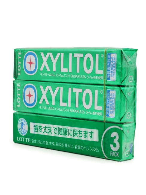 LOTTE Жевательная резинка с ксилитом Мятный лайм Xylitol Gum Lime Mint 3P, 3 шт х 21 г LOTTE Жевательная резинка с ксилитом Мятный лайм Xylitol Gum Lime Mint 3P, 3 шт х 21 г