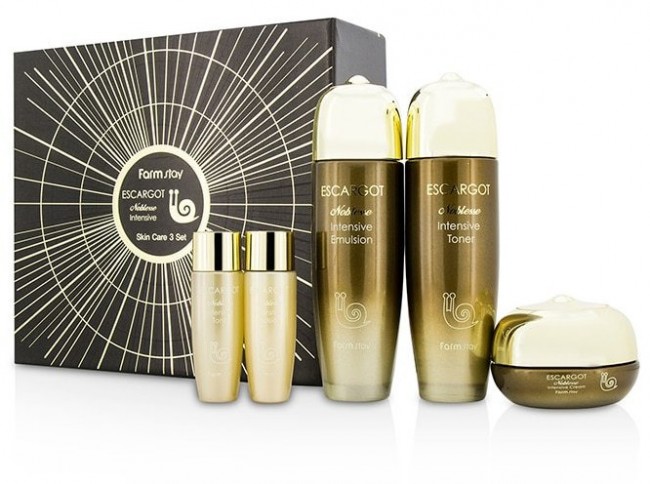 FarmStay Escargot Noblesse intensive Skin Care 3 Set Набор по уходу за кожей лица на экстракте слизи королевской улитки 3 предмета FarmStay Escargot Noblesse intensive Skin Care 3 Set Набор по уходу за кожей лица на экстракте слизи королевской улитки 3 предмета