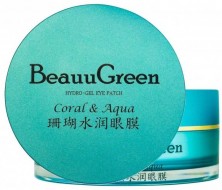 BeauuGreen Coral & Aqua Hydro-Gel Eye Patch Гидрогелевые патчи для кожи вокруг глаз с экстрактом коралла и морской водой, 60 шт