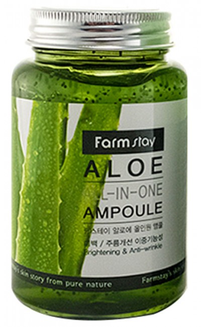 FarmStay Aloe All-in-One Ampoule Многофункциональное ампульное средство с экстрактом алоэ, 250 мл FarmStay Aloe All-in-One Ampoule Многофункциональное ампульное средство с экстрактом алоэ, 250 мл