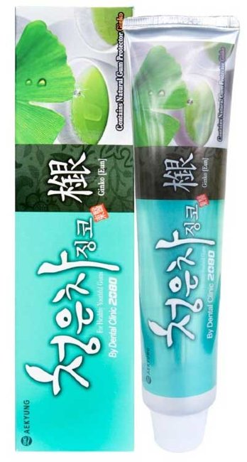 KeraSys Dental Clinic 2080 Cheong-en-cha Зубная паста Восточный Чай с Гинко, 120 г