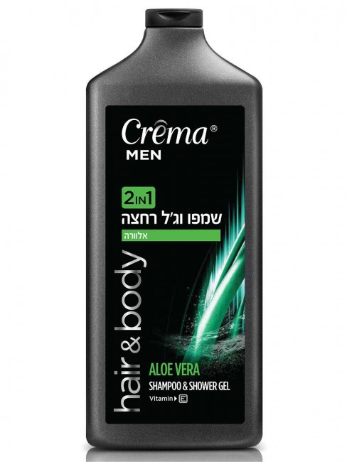 Crema Men Мужской шампунь-гель для душа 2 в 1 с Алоэ Вера и витамином E Shampoo & Shower Gel, 400 мл Crema Men Мужской шампунь-гель для душа 2 в 1 с Алоэ Вера и витамином E Shampoo & Shower Gel, 400 мл