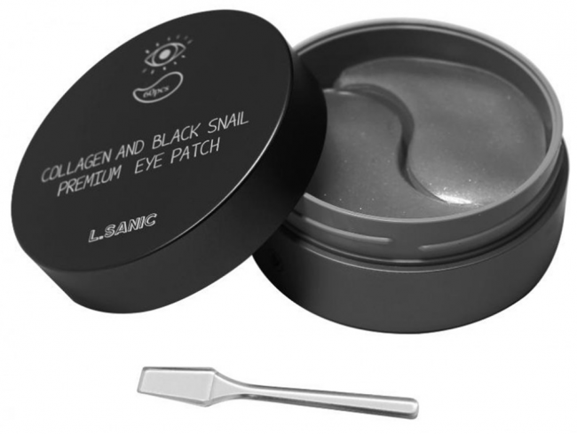 L’Sanic Collagen and Black Snail Premium Eye Patch Премиальные патчи для области вокруг глаз с коллагеном и муцином черной улитки, 1,4 г*60 шт