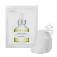 Dermal Shop Collagen Essence Mask Green Tea Инновационная коллагеновая маска для лица c комплексом аминокислот, витаминов, пептидов и экстрактом Зеленого чая, 25 г