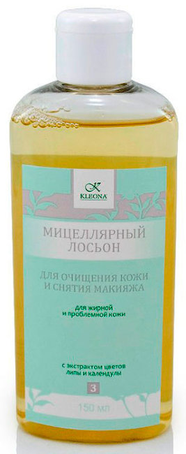 Kleona Мицеллярный лосьон для жирной и проблемной кожи, 150 мл Kleona Мицеллярный лосьон для жирной и проблемной кожи, 150 мл
