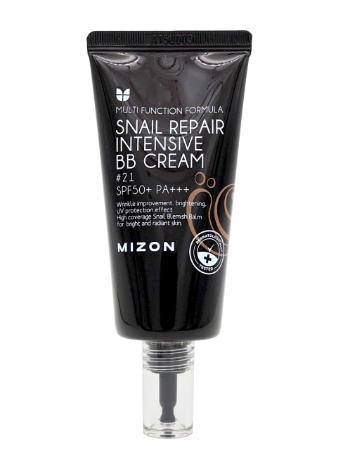 MIZON ББ-крем с экстрактом муцина улитки тон 21 Snail Repair Intensive BB Cream SPF50+ РА+++ #21, 50 мл MIZON ББ-крем с экстрактом муцина улитки тон 21 Snail Repair Intensive BB Cream SPF50+ РА+++ #21, 50 мл