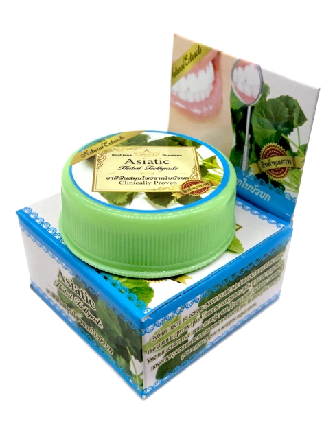 Rochjana Зубная паста отбеливающая с экстрактом азиатских трав Asiatic Herbal Toothpaste, 30 г