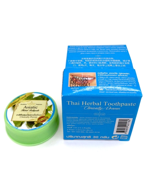 Rochjana Зубная паста отбеливающая с экстрактом азиатских трав Asiatic Herbal Toothpaste, 30 г