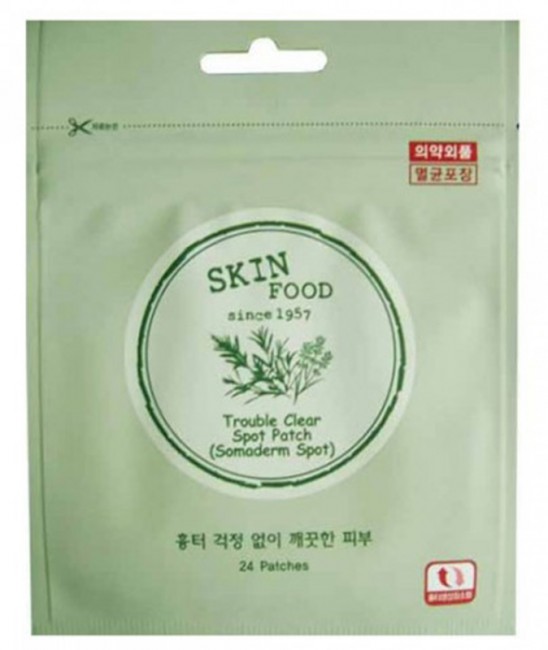 SKINFOOD Trouble Clear Spot Patch Антибактериальные пластыри, 24 шт