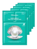 JMsolution Тканевые маски с жемчугом Marine Luminous Pearl Deep Moisture Mask, 5 шт