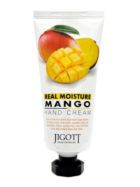 Jigott Крем для рук с экстрактом манго Real Moisture Mango Hand Cream, 100 мл