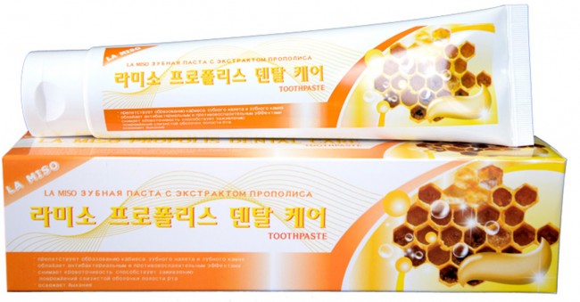 LA MISO La Miso Propolis Dental Care Toothpaste Зубная паста с экстрактом прополиса, 150 г