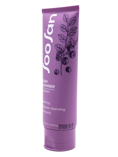 SOOSAN Очищающая пенка с экстрактом черники для проблемной кожи Foam Cleanser With Blueberry, 120 мл SOOSAN Очищающая пенка с экстрактом черники для проблемной кожи Foam Cleanser With Blueberry, 120 мл