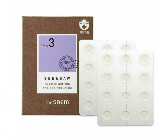 The Saem Маска-патч See & Saw  A.C Control Clear Spot Patch, 24 шт