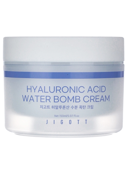 Jigott Крем для лица увлажняющий с гиалуроновой кислотой Hyaluronic Acid Water Bomb Cream, 150 мл Jigott Крем для лица увлажняющий с гиалуроновой кислотой Hyaluronic Acid Water Bomb Cream, 150 мл