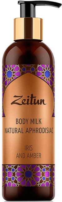 Zeitun Молочко для тела "Ирис и амбра" с натуральными афродизиаками, 250 мл Zeitun Молочко для тела "Ирис и амбра" с натуральными афродизиаками, 250 мл