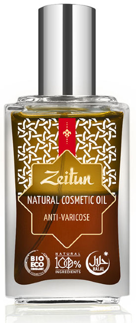 Zeitun Противоварикозное масло, от купероза. Косметическое масло №4, 100 мл