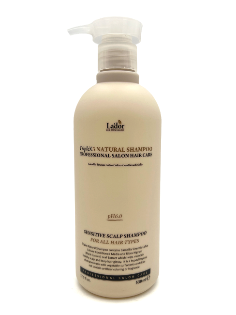 La'dor Бессульфатный органический шампунь с эфирными маслами Triplex Natural Shampoo, 530 мл La'dor Бессульфатный органический шампунь с эфирными маслами Triplex Natural Shampoo, 530 мл