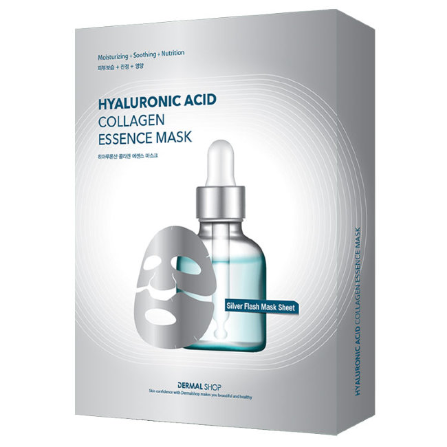 Dermal Shop Collagen Essence Mask Hyaluronic Acid Инновационная коллагеновая маска для лица c комплексом аминокислот, витаминов, пептидов и гиалуроновой кислотой, 25 г Dermal Shop Collagen Essence Mask Hyaluronic Acid Инновационная коллагеновая маска для лица c комплексом аминокислот, витаминов, пептидов и гиалуроновой кислотой, 25 г