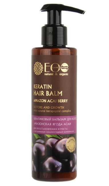 Ecolab Страны Кератиновый бальзам для волос Амазонская асаи, 200 мл Ecolab Страны Кератиновый бальзам для волос Амазонская асаи, 200 мл