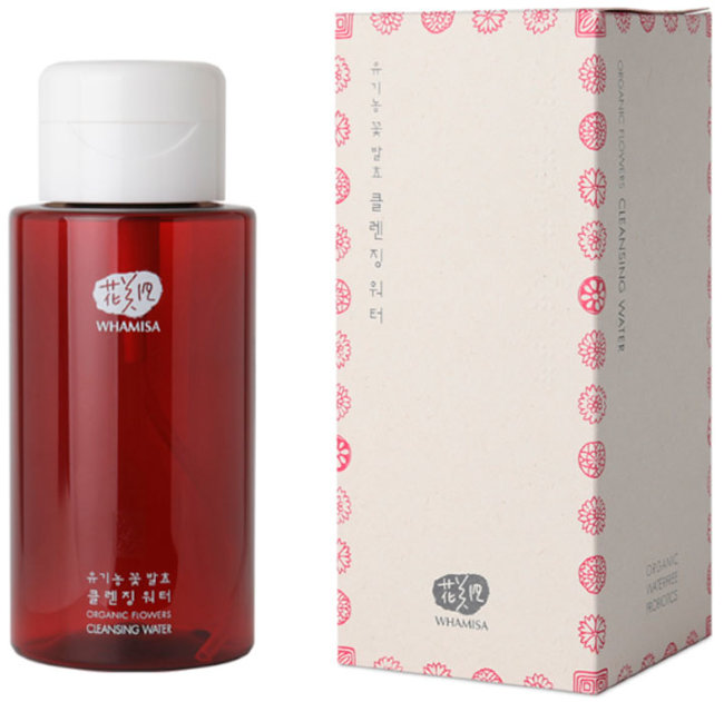 Whamisa Organic Flowers Cleansing Water Вода очищающая на основе экстракта алоэ и цветочных ферментов, 300 мл