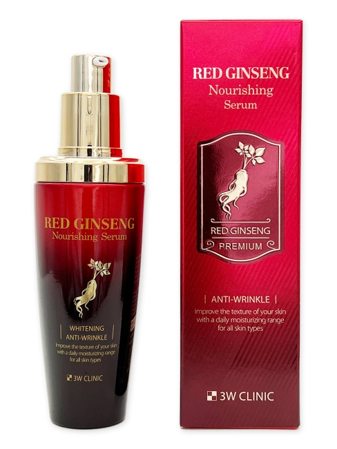 3W Clinic Сыворотка для лица и шеи питательная с красным женьшенем Red Ginseng Nourishing Serum, 50 мл 3W Clinic Сыворотка для лица и шеи питательная с красным женьшенем Red Ginseng Nourishing Serum, 50 мл