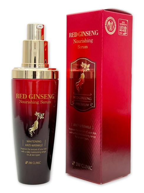 3W Clinic Сыворотка для лица и шеи питательная с красным женьшенем Red Ginseng Nourishing Serum, 50 мл 3W Clinic Сыворотка для лица и шеи питательная с красным женьшенем Red Ginseng Nourishing Serum, 50 мл