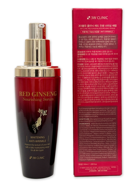 3W Clinic Сыворотка для лица и шеи питательная с красным женьшенем Red Ginseng Nourishing Serum, 50 мл 3W Clinic Сыворотка для лица и шеи питательная с красным женьшенем Red Ginseng Nourishing Serum, 50 мл