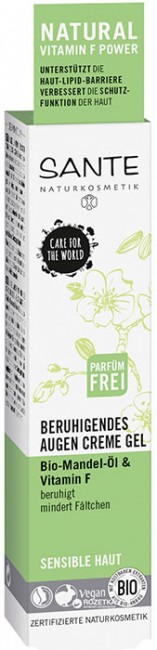 Sante Naturkosmetik Soothing Eye Cream Gel Крем для кожи вокруг глаз, 15 мл