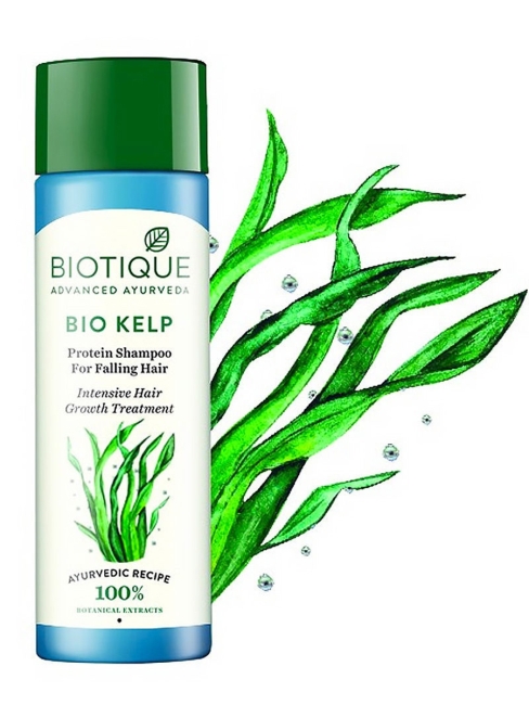 Biotique Шампунь против выпадения волос протеиновый с морскими водорослями Bio Kelp Protein Shampoo For Falling Hair, 190 мл Biotique Шампунь против выпадения волос протеиновый с морскими водорослями Bio Kelp Protein Shampoo For Falling Hair, 190 мл