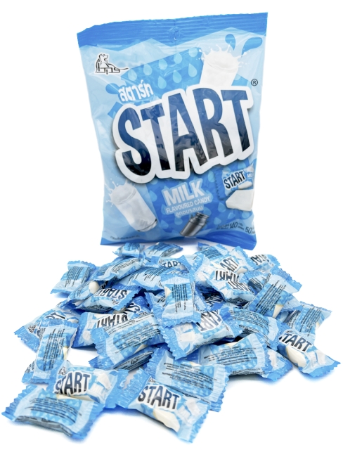 Boonprasert Конфета жевательная с молочным вкусом Start Milk Flavoured Candy (50 шт), 140 г