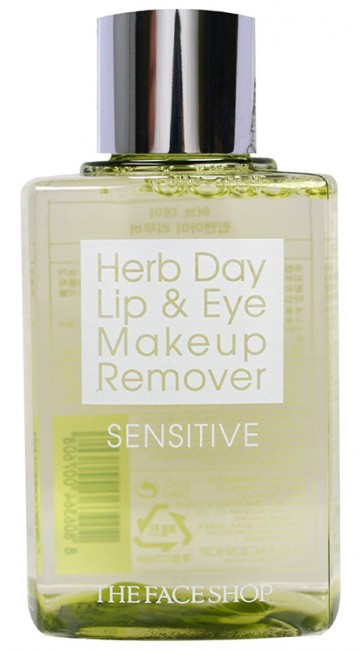 THE FACE SHOP Herb Day Lip&Eye Make Up Remover Sensitive Средство для снятия макияжа, 130 мл