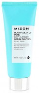 MIZON Black Clean Up Pore Deep Cleanser Очищающая пенка-скраб для борьбы с расширенными порами, 120 мл