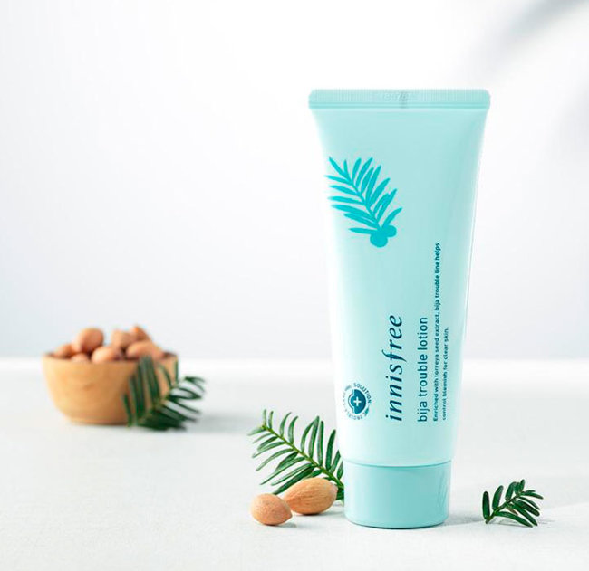 Innisfree Jeju Bija Trouble Lotion Активный лосьон для чувствительной проблемной кожи, 100 мл