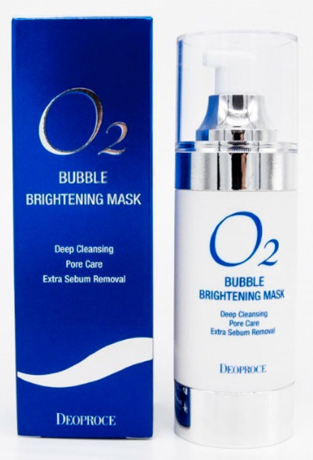 Deoproce O2 Bubble Brightening Mask Маска кислородная для лица осветляющая, 100 мл Deoproce O2 Bubble Brightening Mask Маска кислородная для лица осветляющая, 100 мл