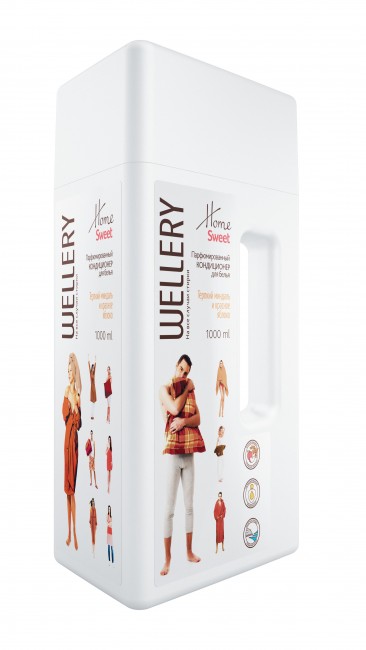 Wellery Кондиционер для белья аромат Сладкого яблока и нотка миндаля, 1 л Wellery Кондиционер для белья аромат Сладкого яблока и нотка миндаля, 1 л