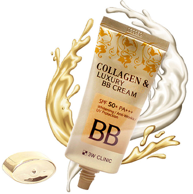 3W Clinic ББ крем с коллагеном и коллоидным золотом Collagen & Luxury Gold BB Cream SPF50+/PA+++, 50 мл 3W Clinic ББ крем с коллагеном и коллоидным золотом Collagen & Luxury Gold BB Cream SPF50+/PA+++, 50 мл