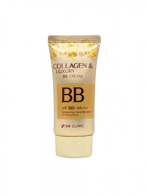 3W Clinic ББ крем с коллагеном и коллоидным золотом Collagen & Luxury Gold BB Cream SPF50+/PA+++, 50 мл 3W Clinic ББ крем с коллагеном и коллоидным золотом Collagen & Luxury Gold BB Cream SPF50+/PA+++, 50 мл