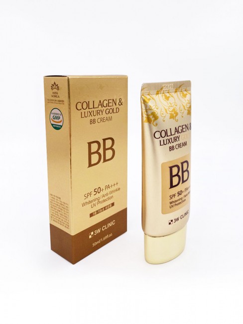 Крем gold collagen. Крем BB Gold. 3w Clinic BB крем Horse Oil SPF 50, 70 мл. Увлажняющий тональный ВВ крем