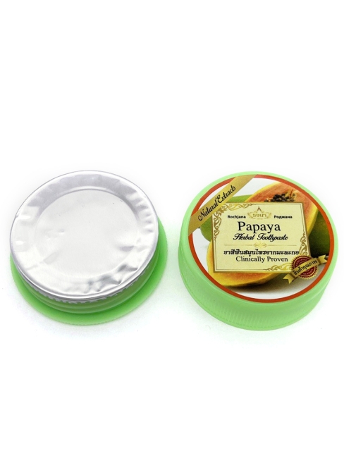 Rochjana Зубная паста отбеливающая растительная с экстрактом папайи Papaya Herbal Toothpaste, 30 г Rochjana Зубная паста отбеливающая растительная с экстрактом папайи Papaya Herbal Toothpaste, 30 г