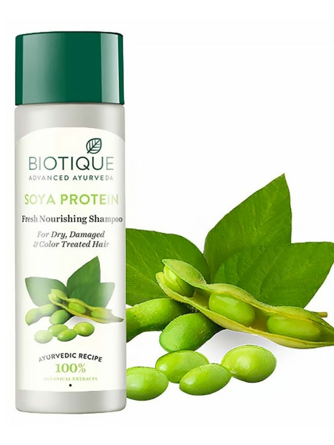 Biotique Шампунь для волос протеиновый питательный Bio Soya Protein Fresh Nourishing Shampoo, 190 мл Biotique Шампунь для волос протеиновый питательный Bio Soya Protein Fresh Nourishing Shampoo, 190 мл