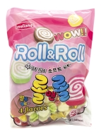 Melland Карамель мягкая 4 молочно-фруктовых вкуса Roll & Roll Soft Candy, 350 г